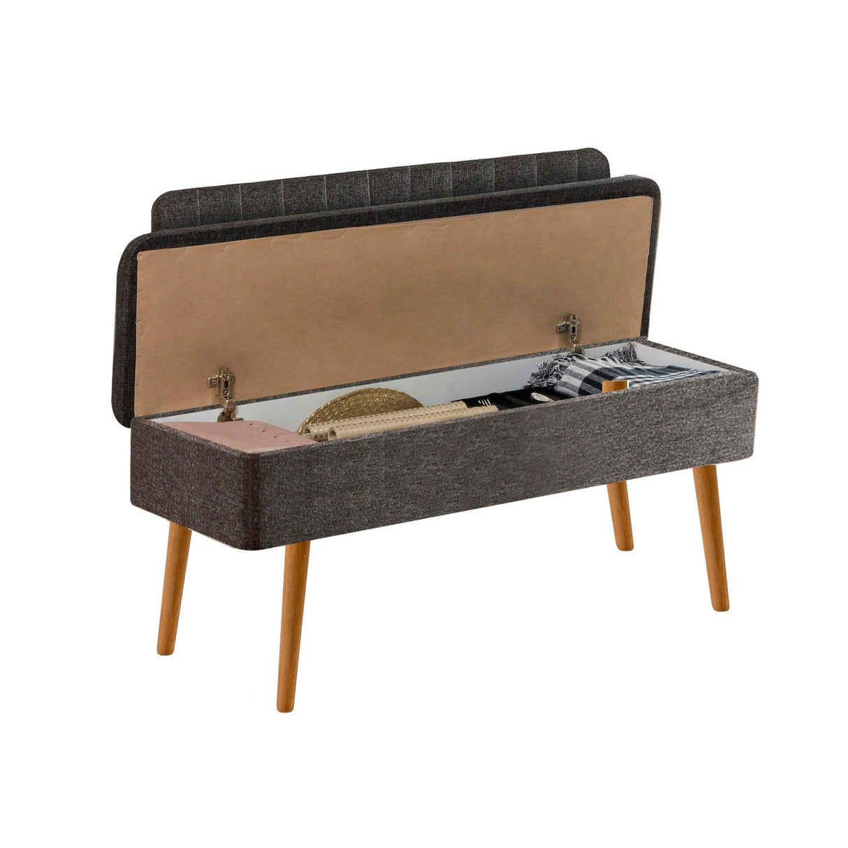 Taburet Banca Bucatarie Bench, 110x83x47 cm - Antracit