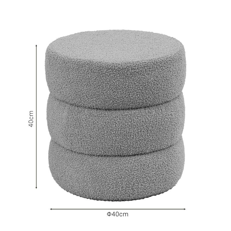 Taburet Kioto teddy 40x40 cm - Maro