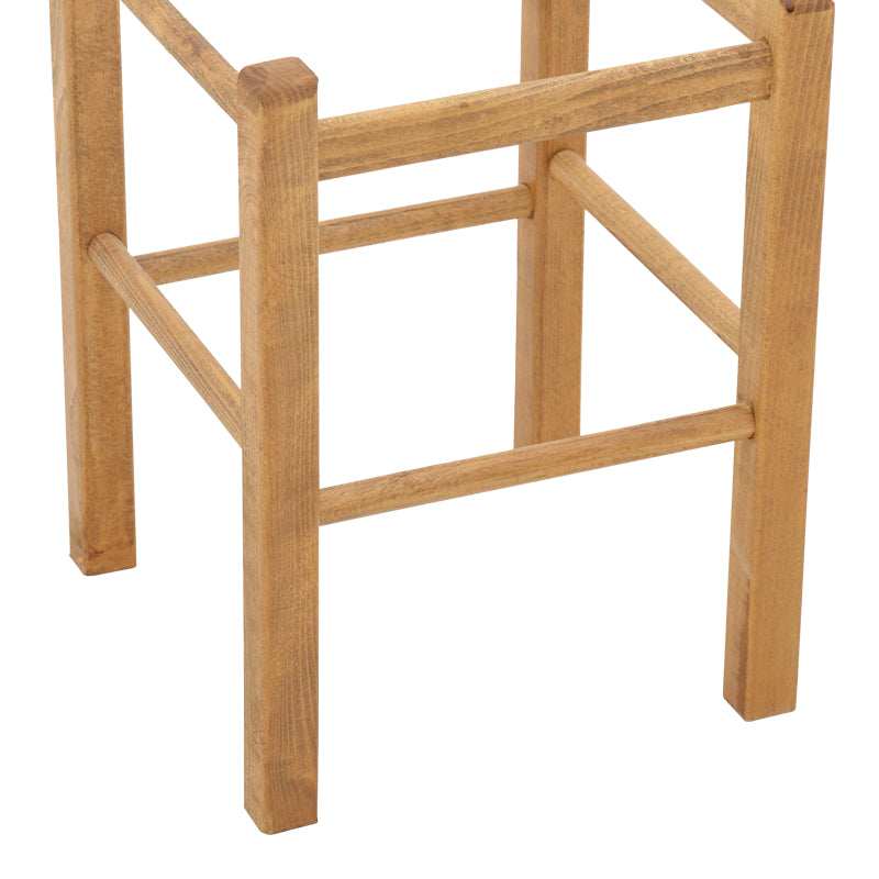 Taburet Oligor din lemn de fag solid finisaj, nuc, 34x34x47 cm, perspectiva suplimentara