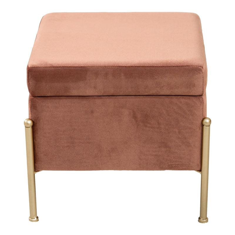 Taburet cu spatiu depozitare Panton 40x40x36.5 cm - Roz