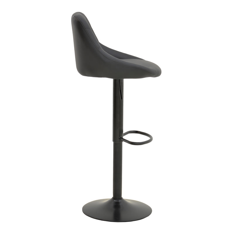 Taburet pliabil bar cu baza, neagra, 47x49x112 cm