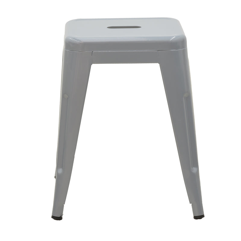Taburet Utopia metal Gri, mat, 30x45x30 cm - Gri Deschis