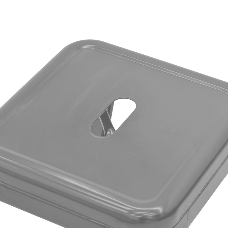 Taburet Utopia metal Gri, mat, 30x45x30 cm - Gri Deschis