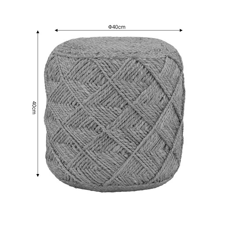 Taburet Vladir Natural 100% iuta, 40x40x40 cm, perspectiva suplimentara