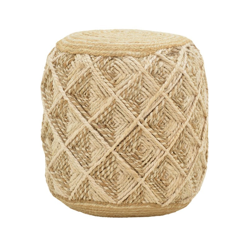 Puf Taburet Yton bej 100% iuta 40x40x40 cm
