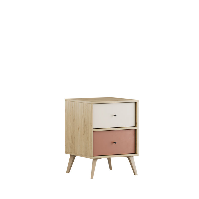 Noptiera Adore Tiffany, 2 sertare, Multicolor, 44x61x44 cm, foto produs 12