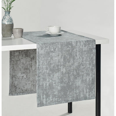 Textile Bucatarie Traversă de masă Milano, Gri, 150x45 cm