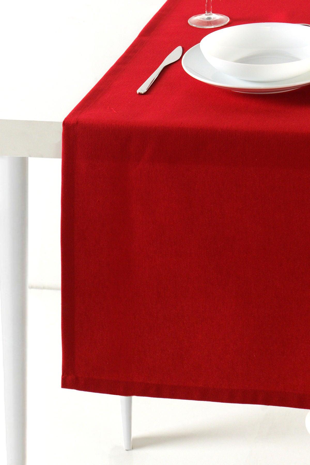 Traversă de masă Roma, Roșu, 170x50 cm