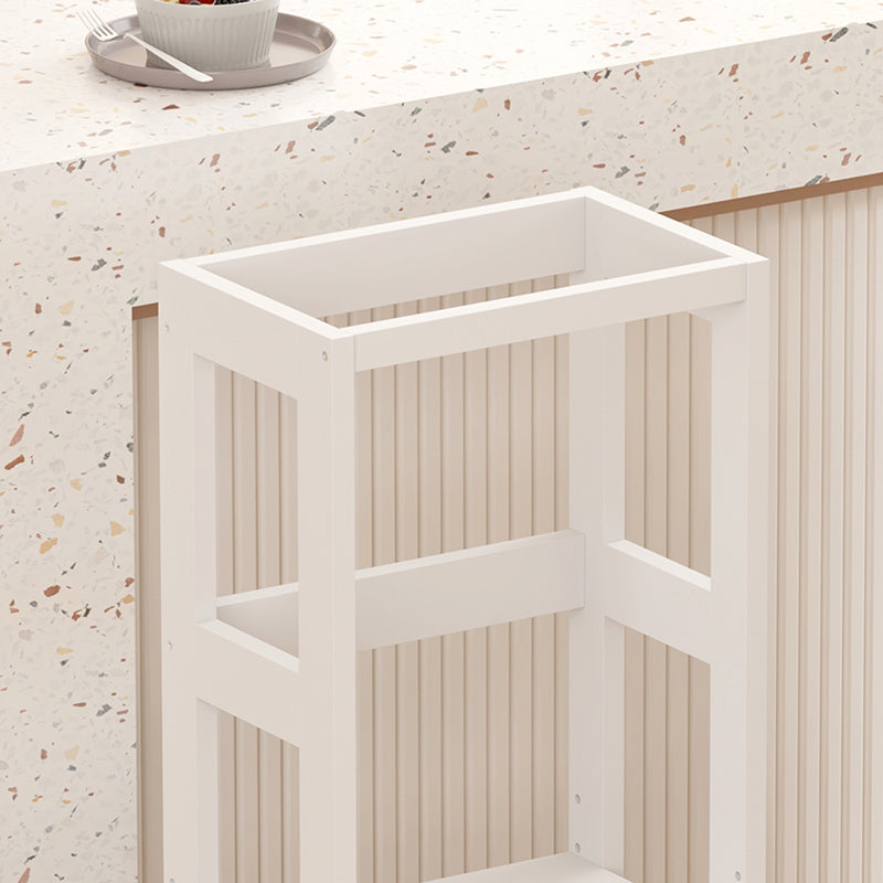 Turnulet de învatare pentru copii Chiquel, stil Montessori, lemn, alb, 45x51x90 cm - Alb