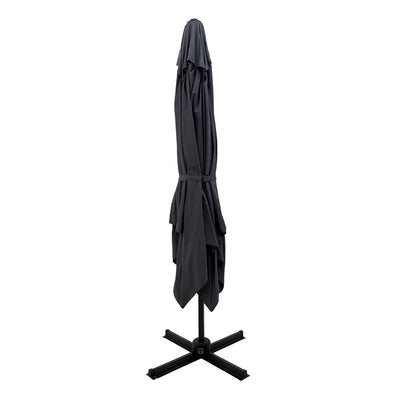 Umbrela de gradina suspendata cu rotatie de 360 de grade Raffaella aluminiu, antracit, 3x3 m, detaliu produs