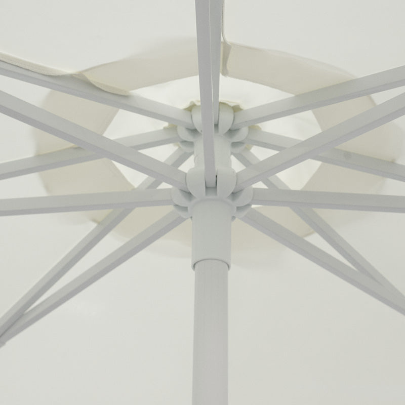 Umbrela profesionala Nagida dintr-o singura bucata aluminiu D2m, Crem, 230x230x235 cm, detaliu produs