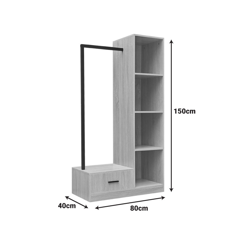 Unitate depozitare cu functie Erdeco, 80x40x150 cm, detaliu produs