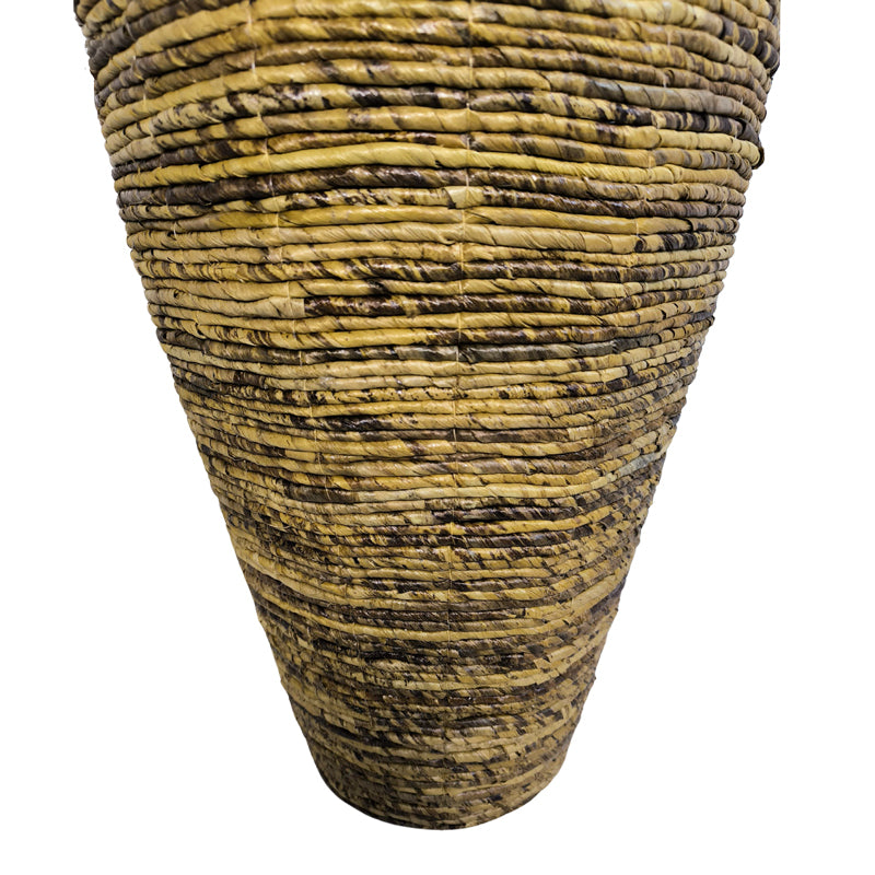 Vază decorativă cu sfoară de banană Lerpon, Rustic, Sfoară naturală, Natur, 40x100 cm