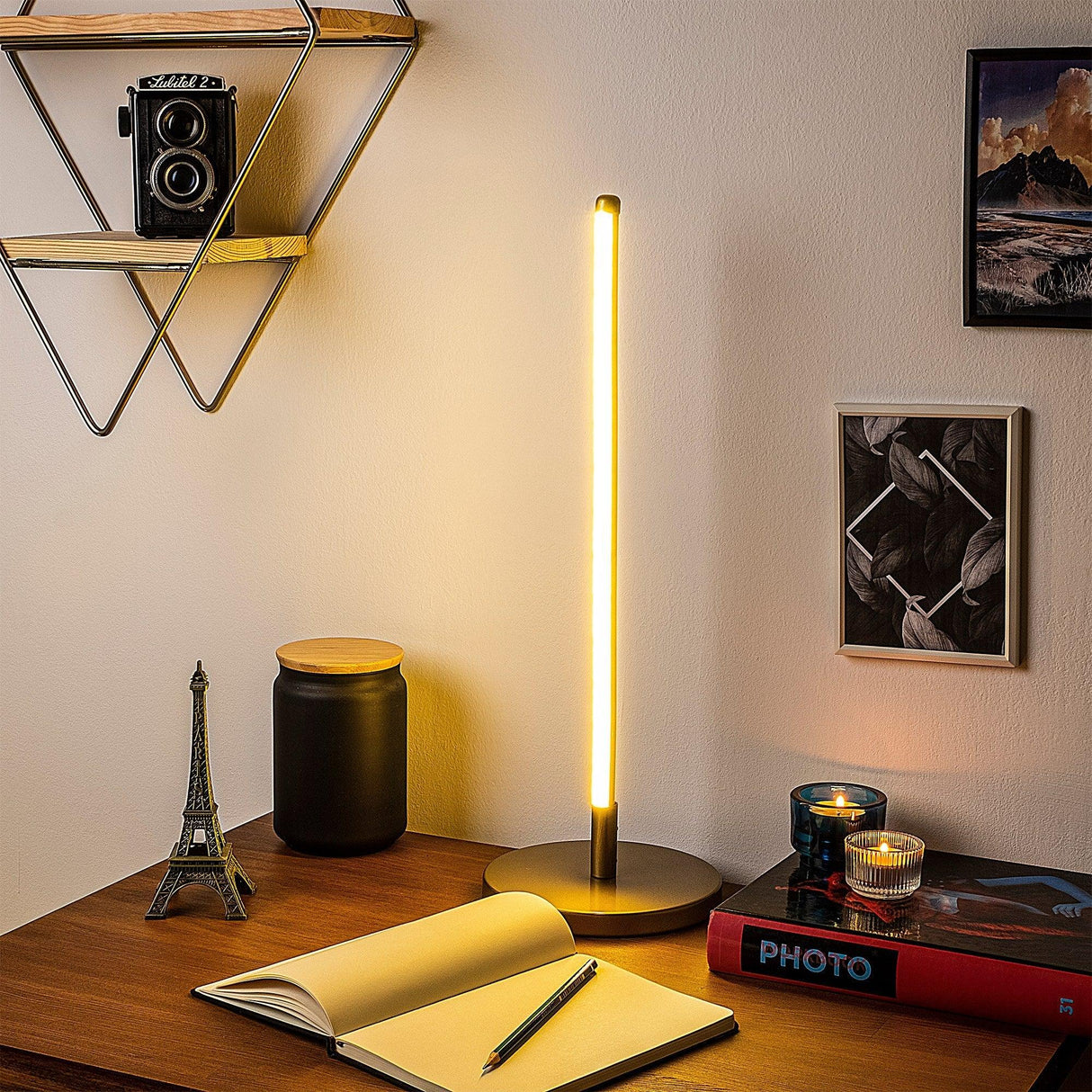 Veioză Stick Table lamp 13315 - Auriu