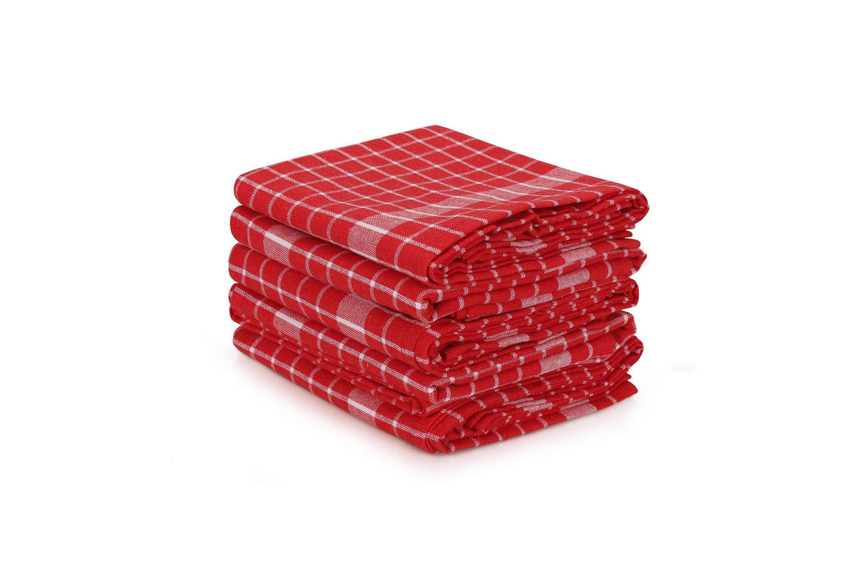 Wash Towel Set (10 Pieces) Küp - Red, Roșu, 65x1x45 cm