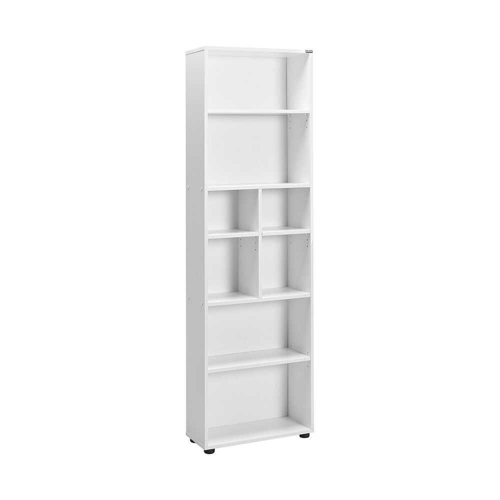 Biblioteca Adore White, 8 rafturi, Alb, 55 x 187 x 23 cm