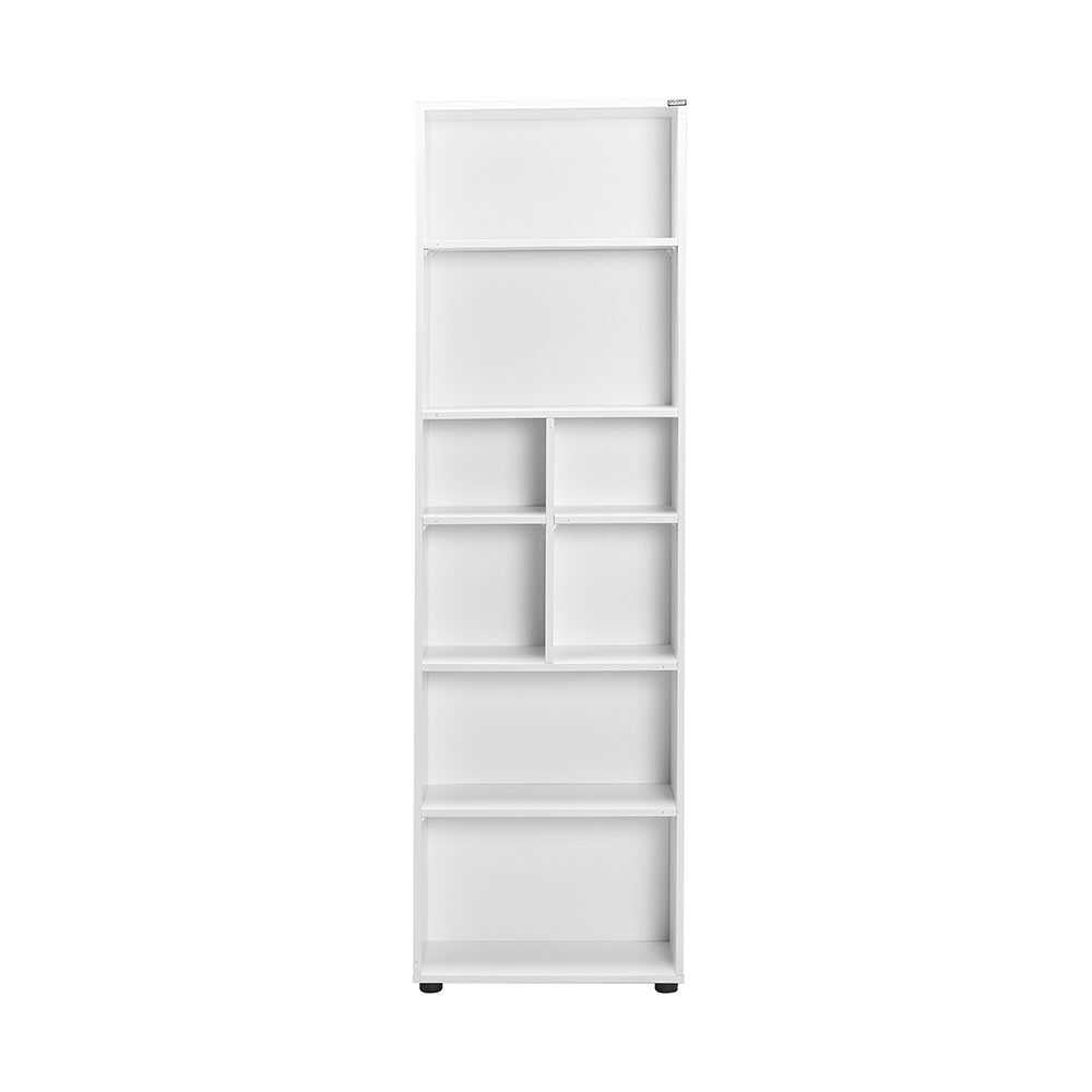 Biblioteca Adore White, 8 rafturi, Alb, 55 x 187 x 23 cm