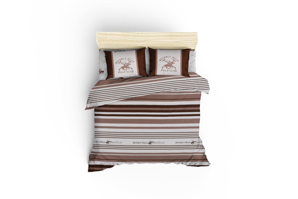 Set Lenjerie de pat double, Alb, 220 x 200 cm,100% Bumbac Ranforce