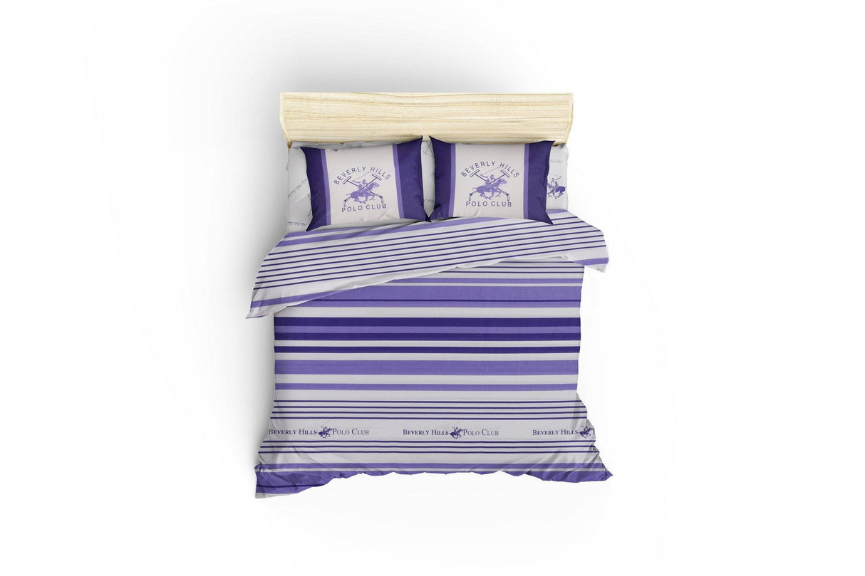 Set Lenjerie de pat double, Alb, 220 x 200 cm,100% Bumbac Ranforce