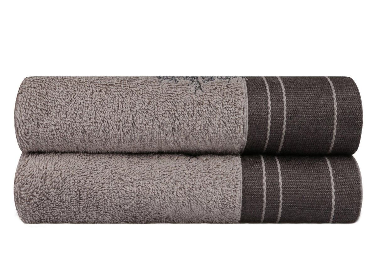 Set Prosoape de Baie (2 bucăți), Gri, 90x50 cm