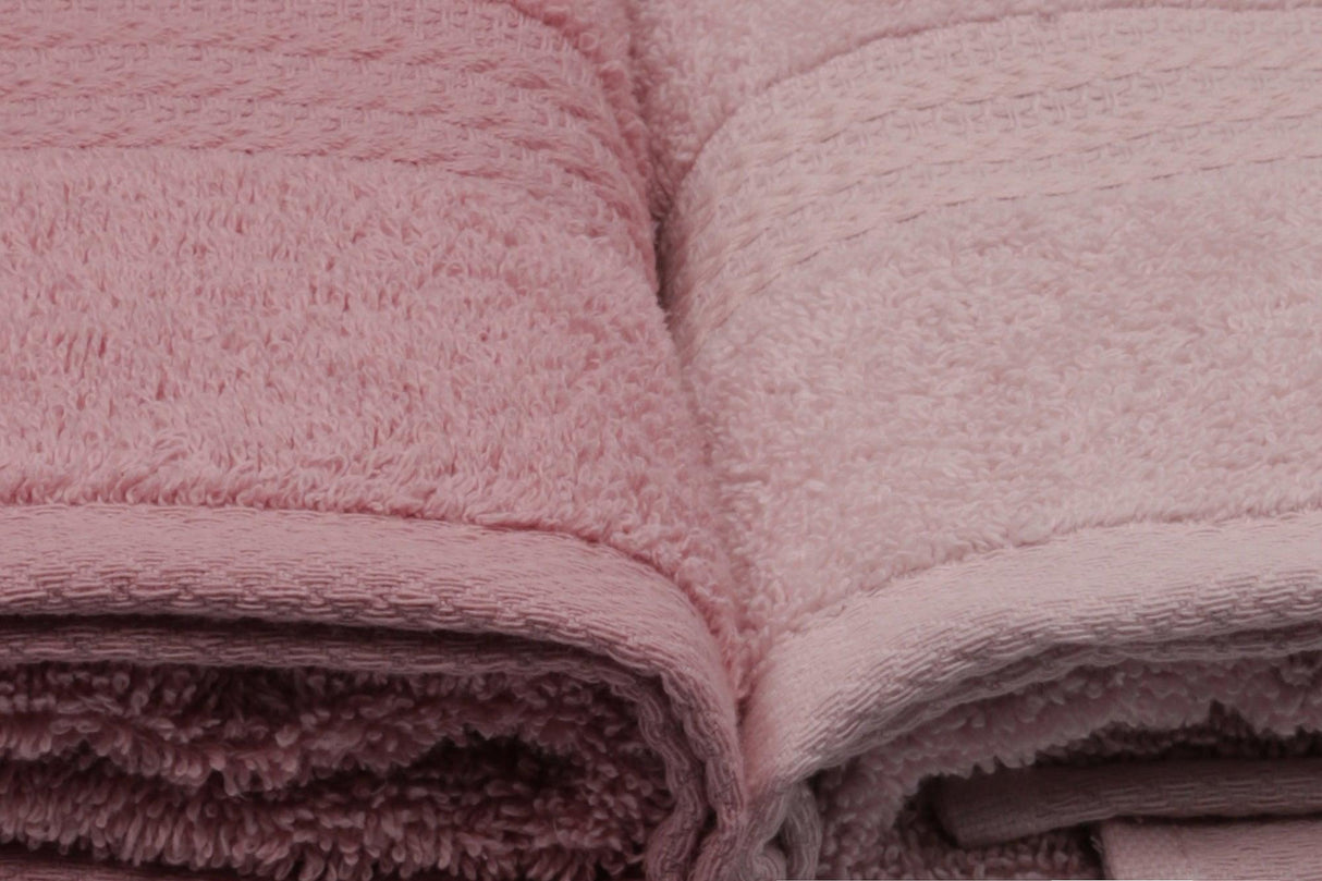 Set Prosoape de Baie (4 bucăți), Roz, 90x50 cm