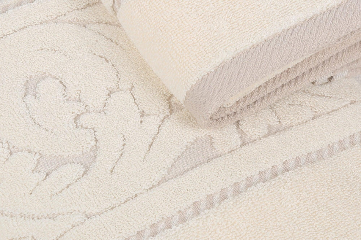 Set Prosoape de Baie (2 bucăți), Crem, 90x50 cm