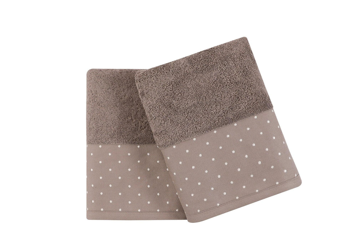 Set Prosoape de Baie (2 bucăți), Maro, 90x50 cm