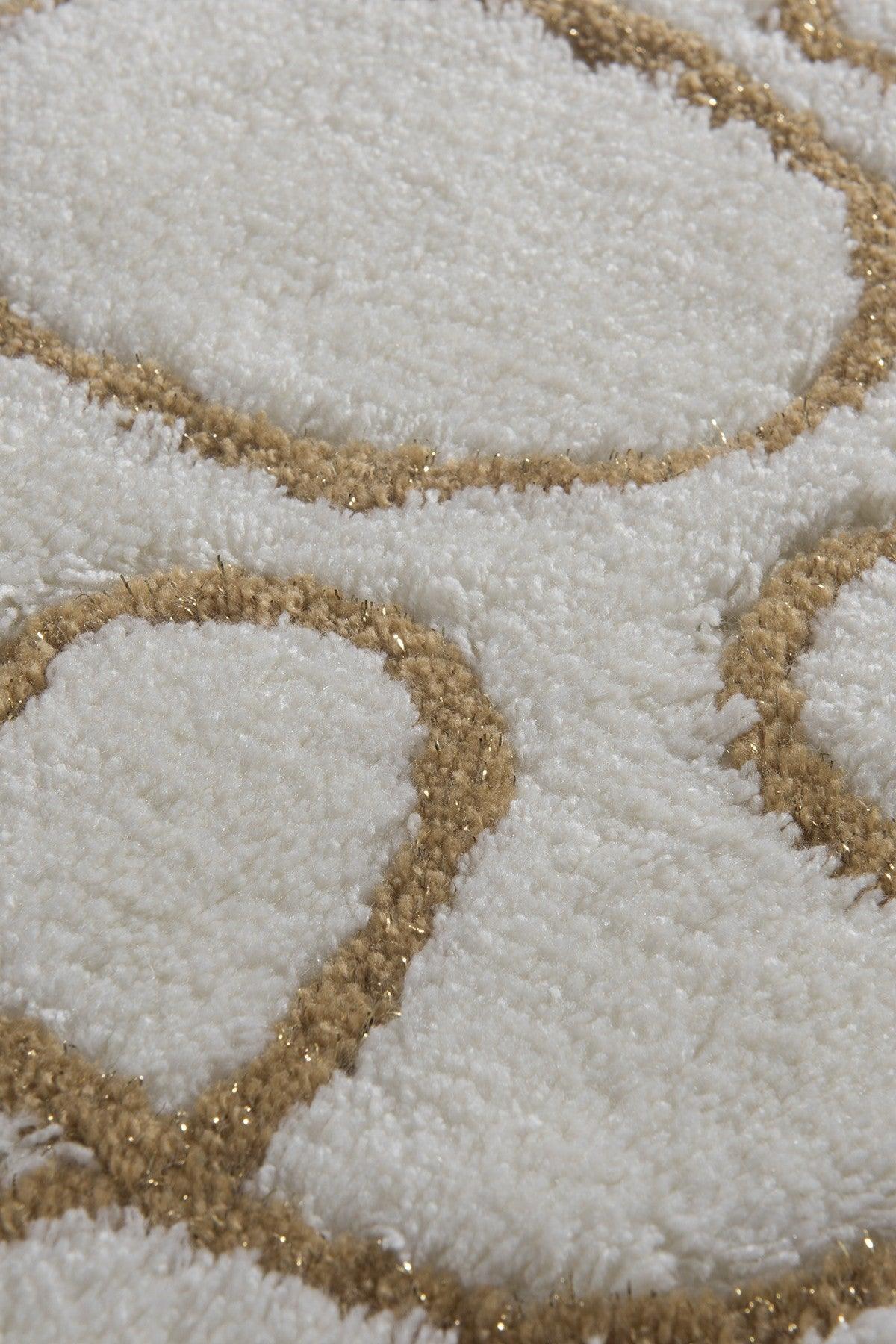 Set Covor de baie (3 bucăți), Crem