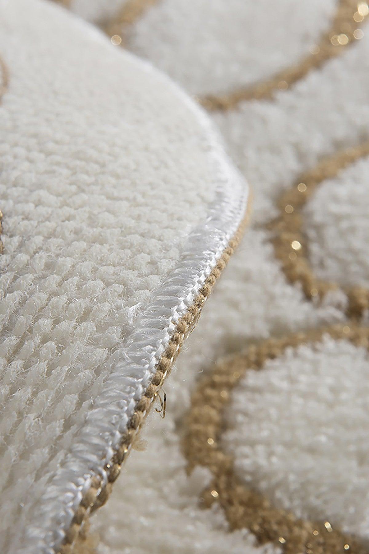 Set Covor de baie (3 bucăți), Crem