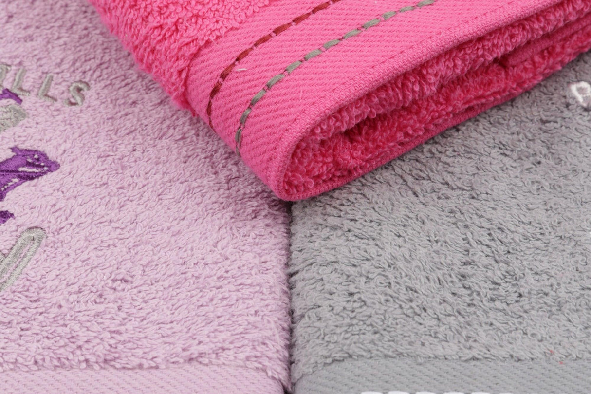 Set Prosoape de Baie (3bucăți), Mov, 90x50 cm