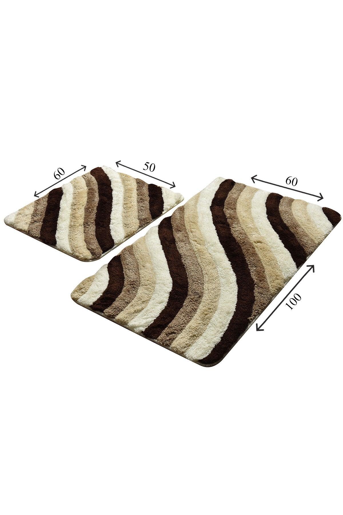 Set Covor de baie (2 bucăți), Multicolor