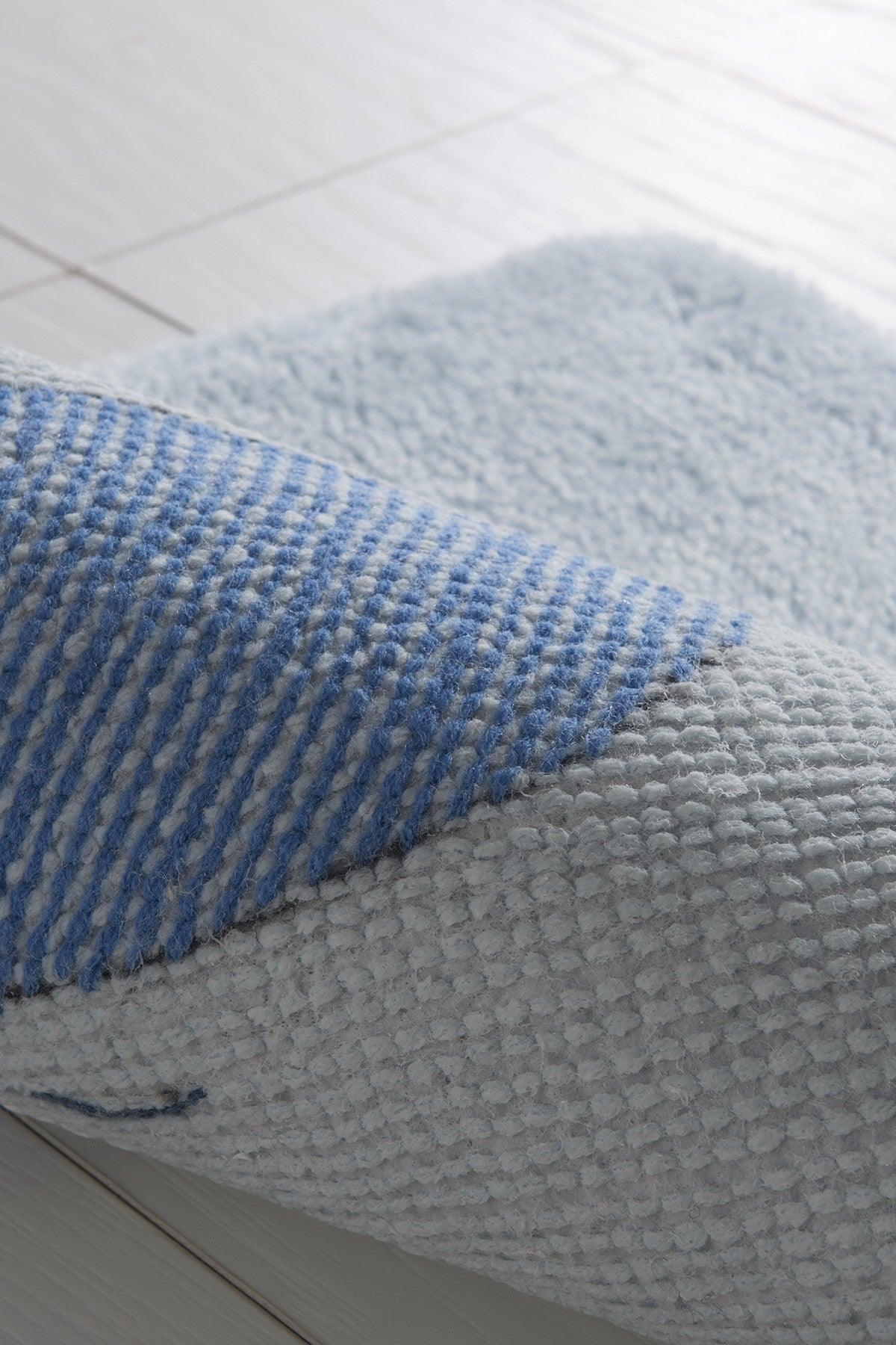 Set Covor de baie (3 bucăți), Albastru