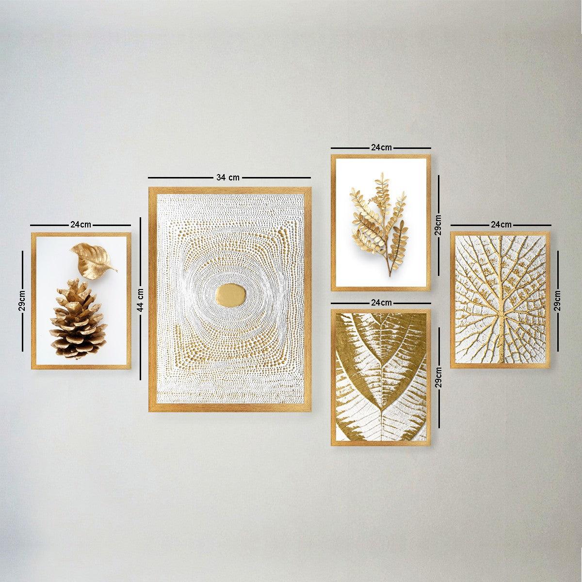 Tablou (5 bucăți) Lulu, Multicolor, 44x34 cm