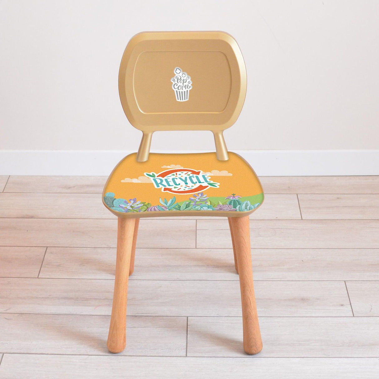 Scaun pentru copii Știrbul, Multicolor, 23x36x65 cm