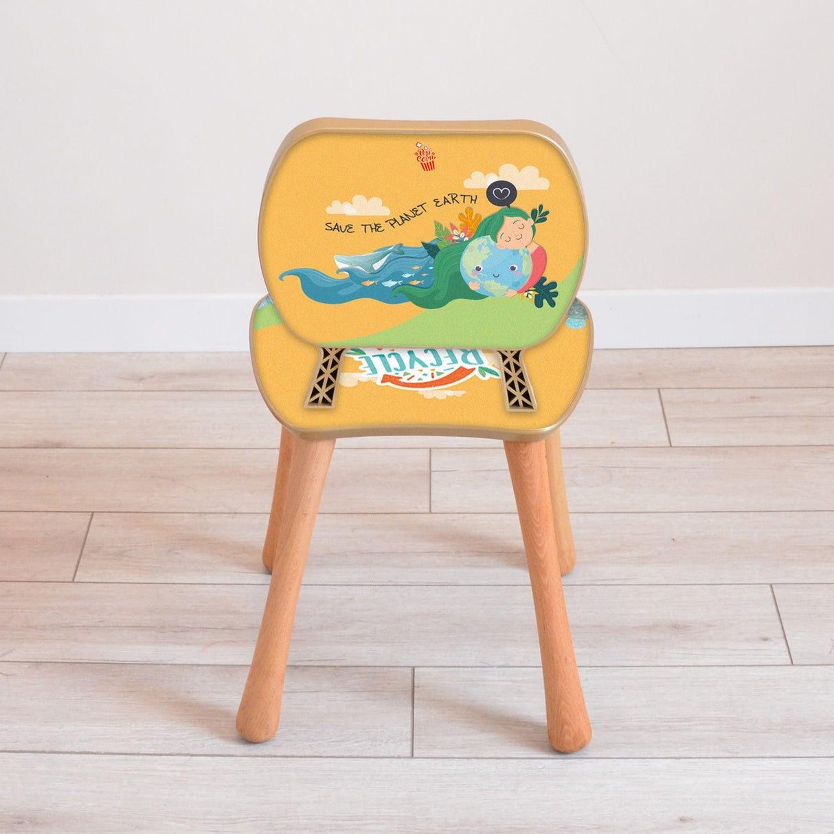 Scaun pentru copii Știrbul, Multicolor, 23x36x65 cm