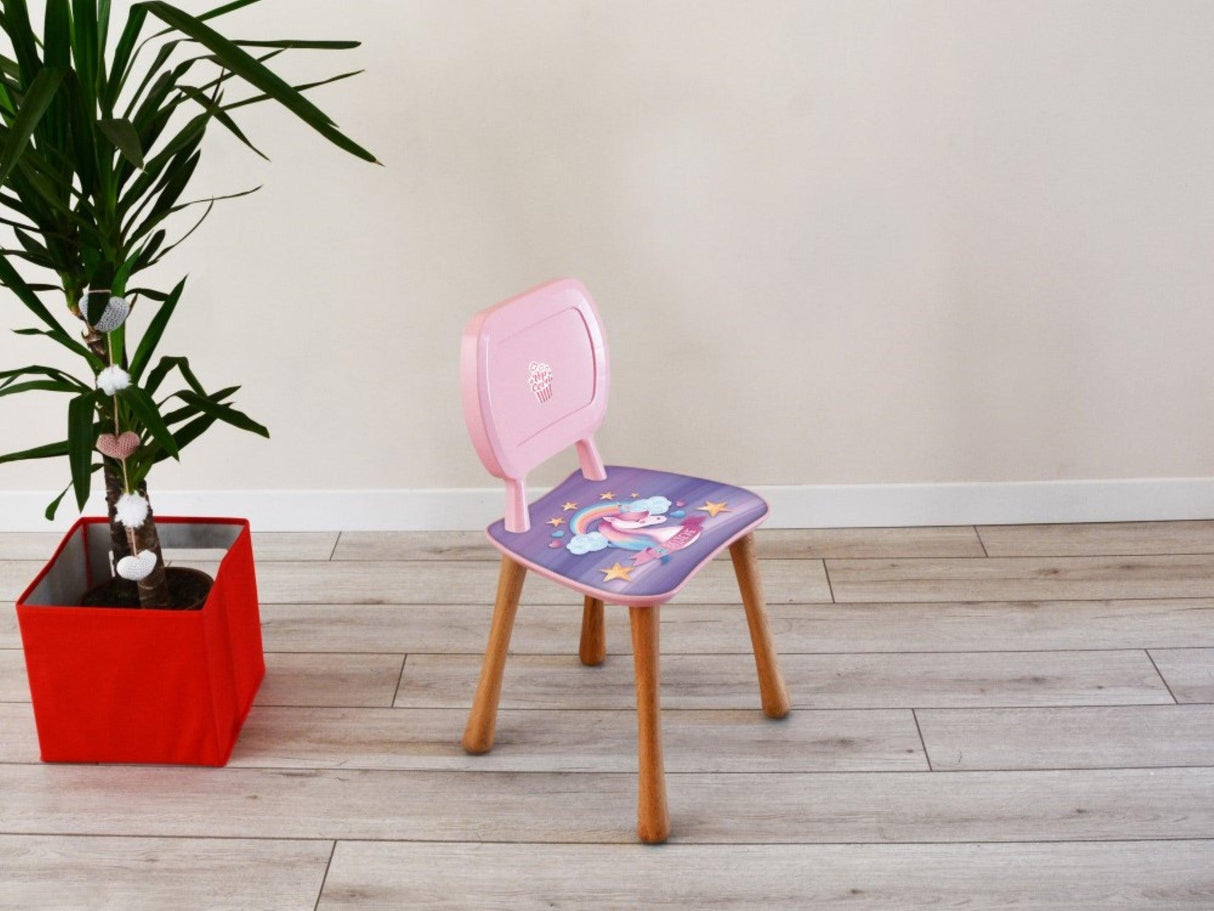 Scaun pentru copii Știrbul, Multicolor, 23x36x65 cm