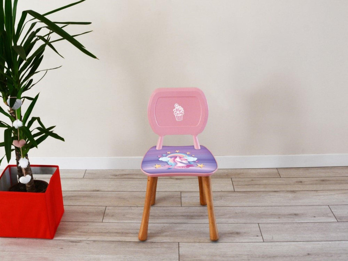 Scaun pentru copii Știrbul, Multicolor, 23x36x65 cm