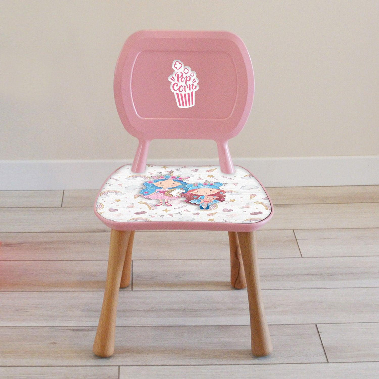 Scaun pentru copii Smurf, Multicolor, 32x36x60 cm