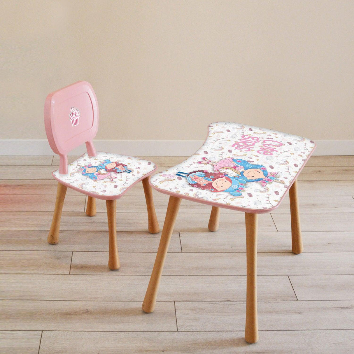 Scaun pentru copii Smurf, Multicolor, 32x36x60 cm