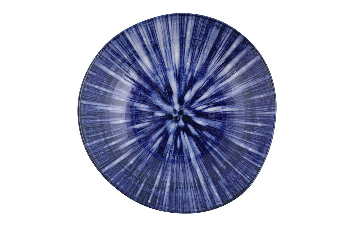 Serviciu de masa, Set 24 piese pentru cina, Portelan, Albastru