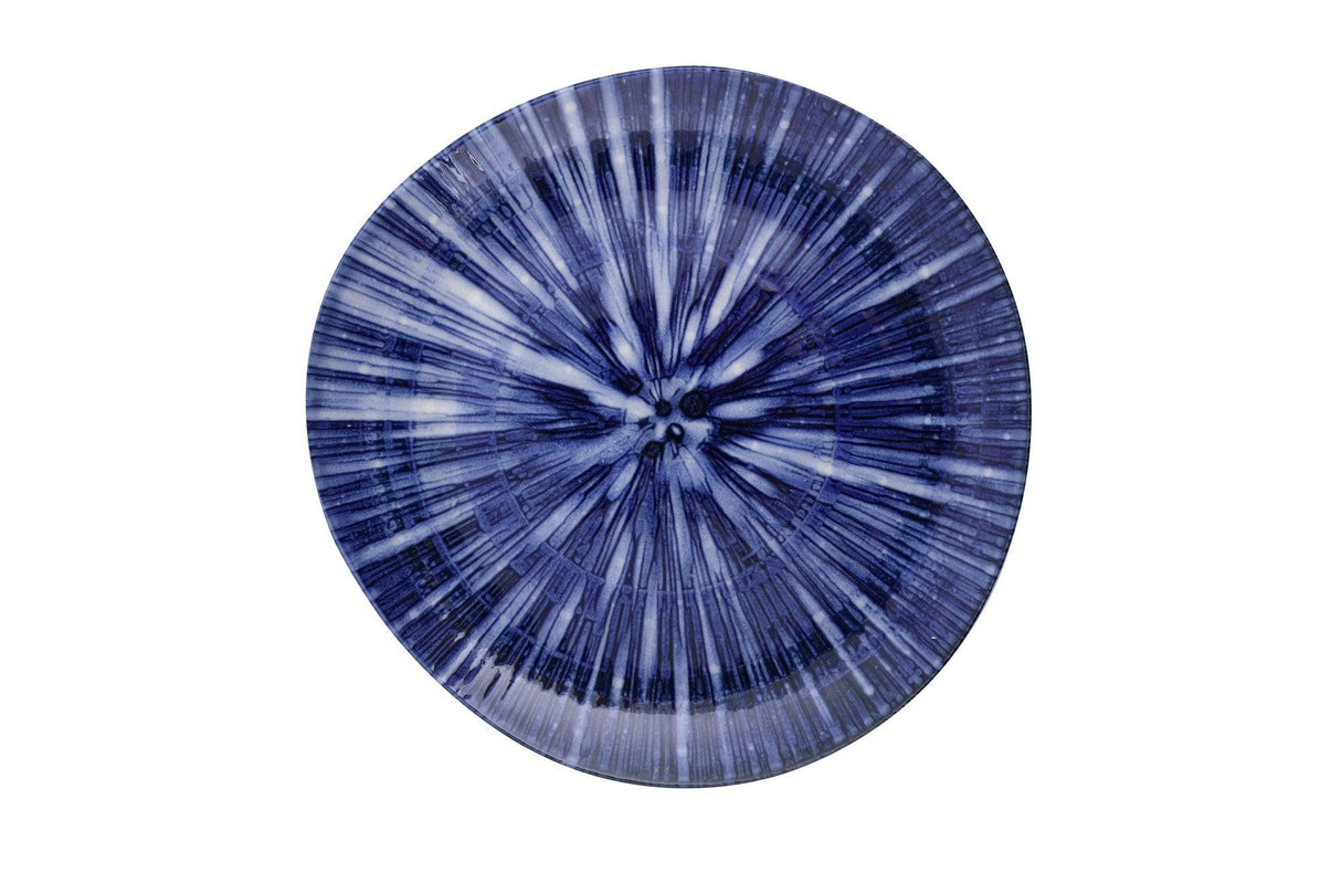 Serviciu de masa, Set 24 piese pentru cina, Portelan, Albastru