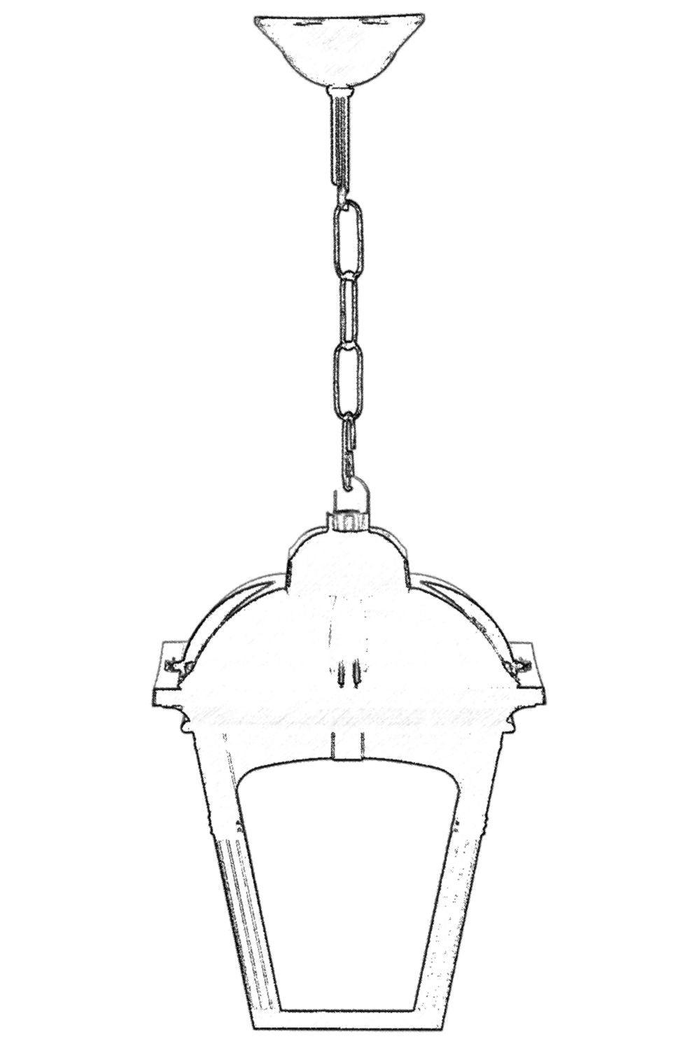 Candelabru de exterior, Negru, 20x70x20 cm