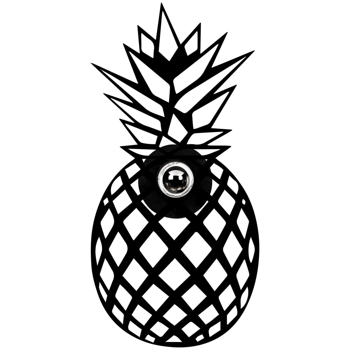 Aplica De Perete Ananas, Negru