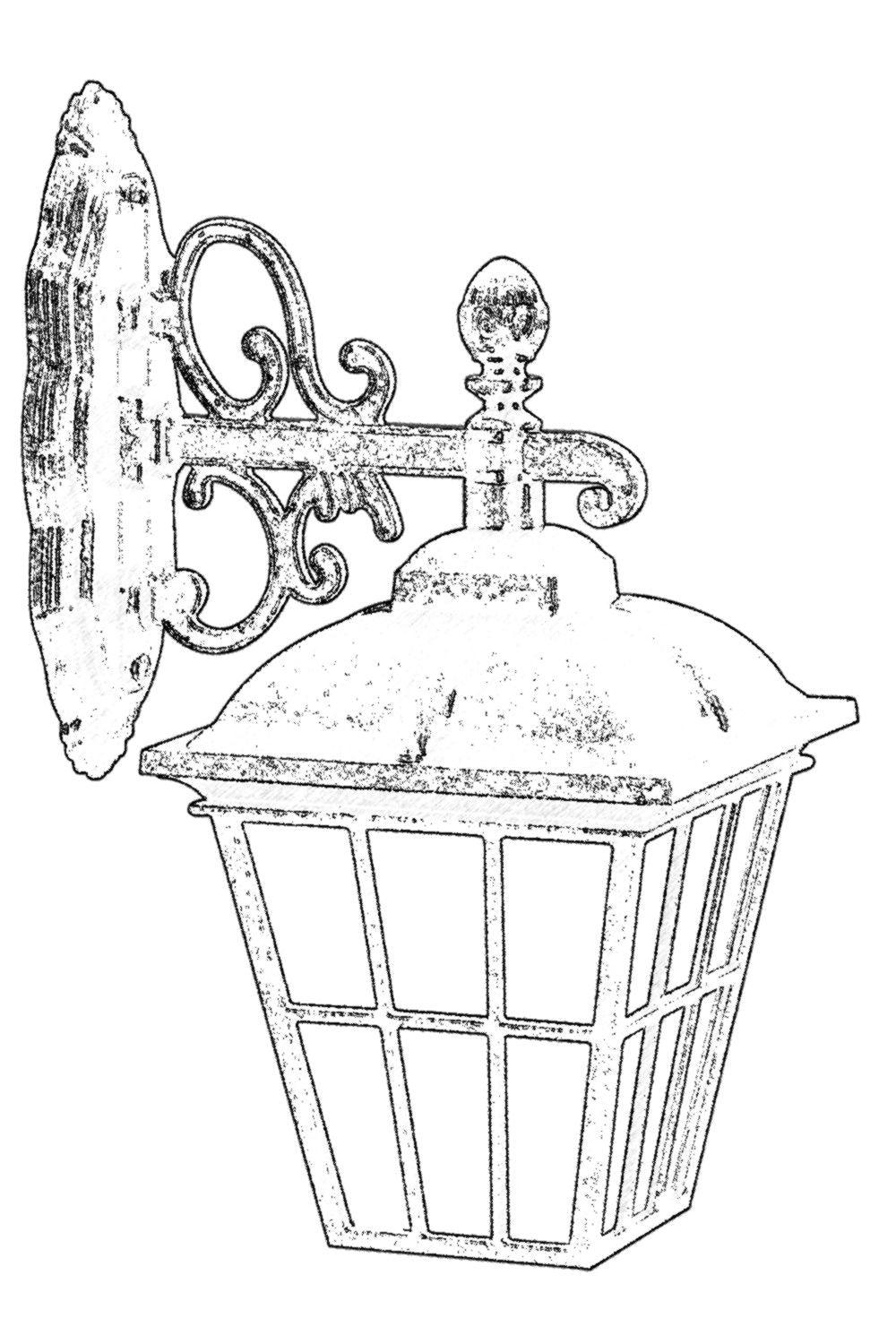 Aplica De Perete De Exterior Owens, Maro, 47X20X28 Cm