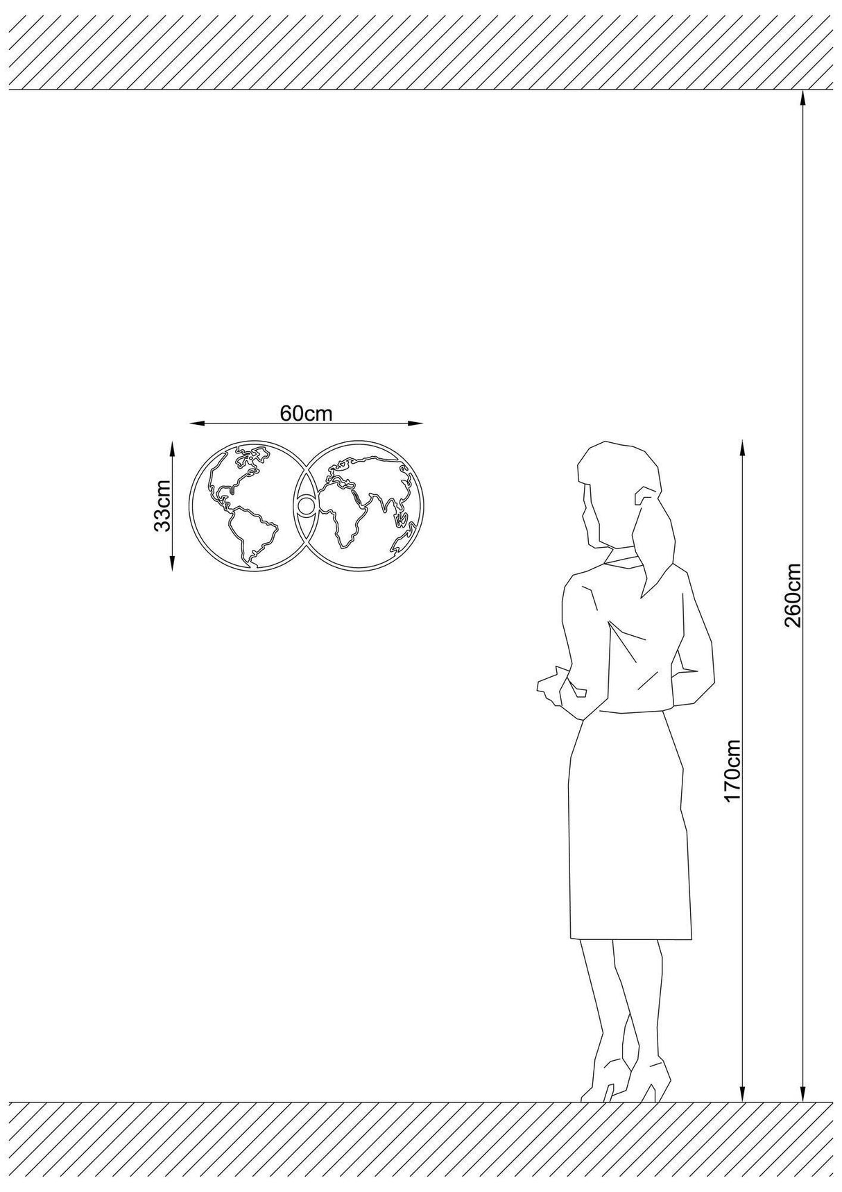 Aplica De Perete Didi, Negru