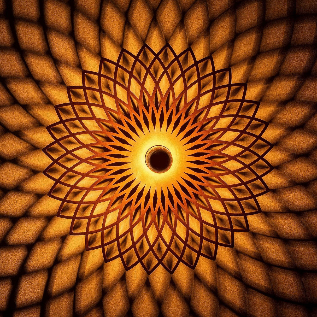 Aplica de perete Flowers, Cupru