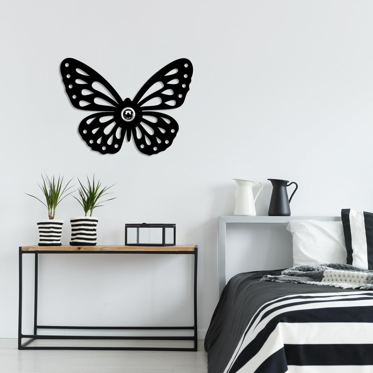Aplica De Perete Fluturas, Negru