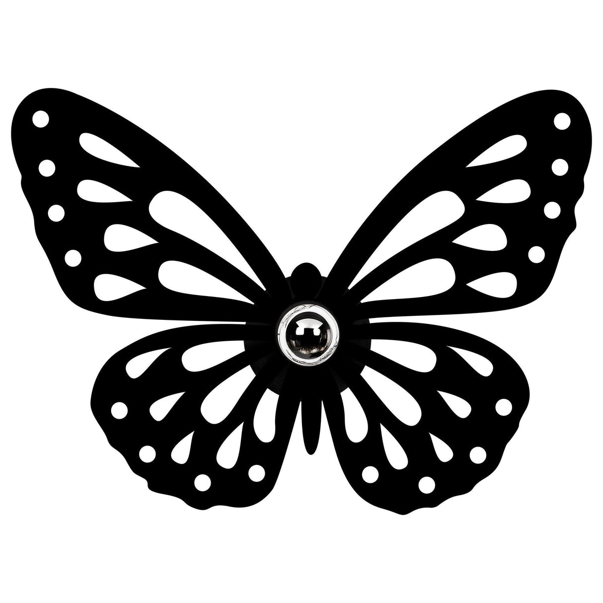 Aplica De Perete Fluturas, Negru