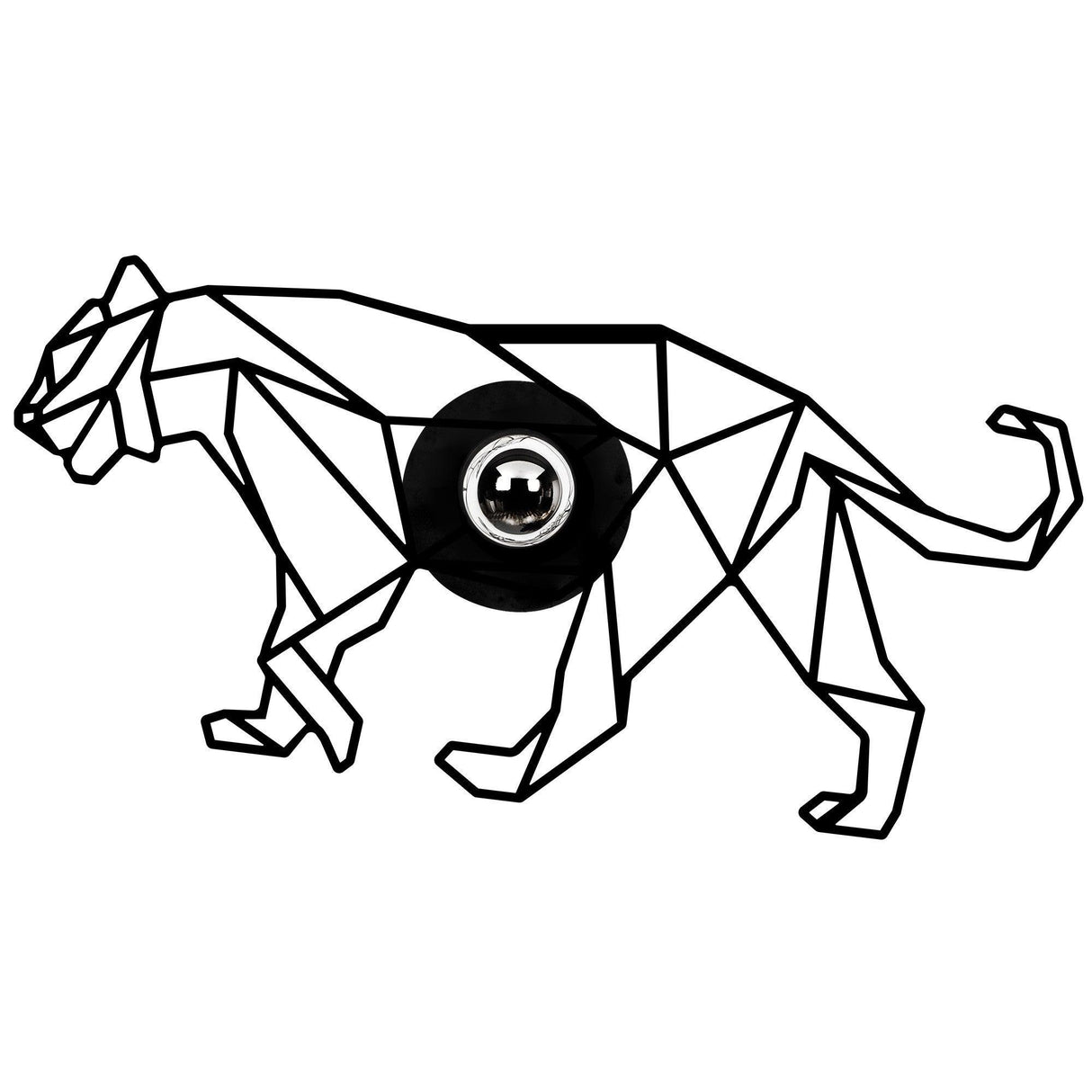 Aplica De Perete Leu, Negru