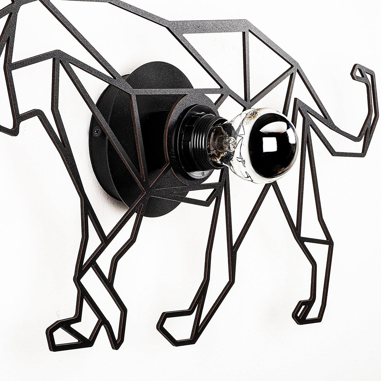 Aplica De Perete Leu, Negru